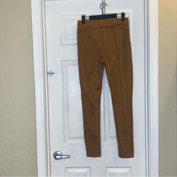 Spanx Brown faux suede leggings Size Small - Picture 2 of 9